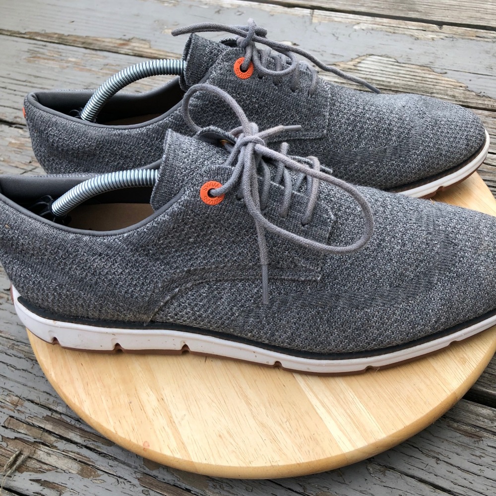 Swims Mens 12 Shoes Motion Knit Oxford Wedding Breathable Grey Orange SWB2020X